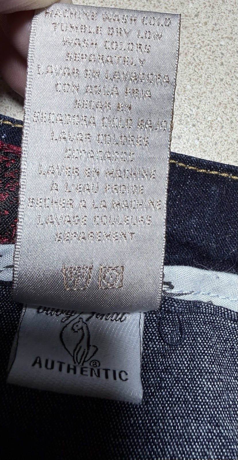 Vintage Y2K Baby Phat “Love” Denim Jeans Wide Leg Size 18