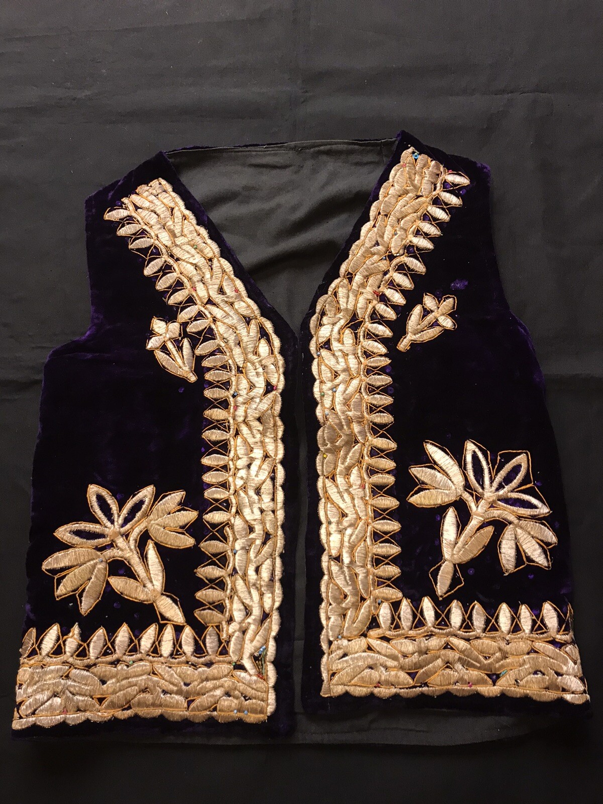 Uzbek velvet handmade vest jacket, bohemian vest, asian ethnic tribal Clothing
