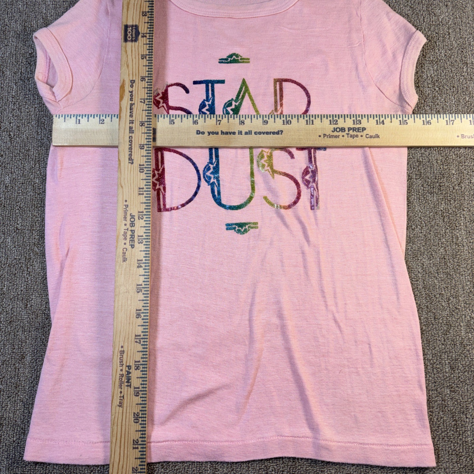 True Vintage 70s Women’s Baby Doll T-shirt Star Dust Link Large Made In USA