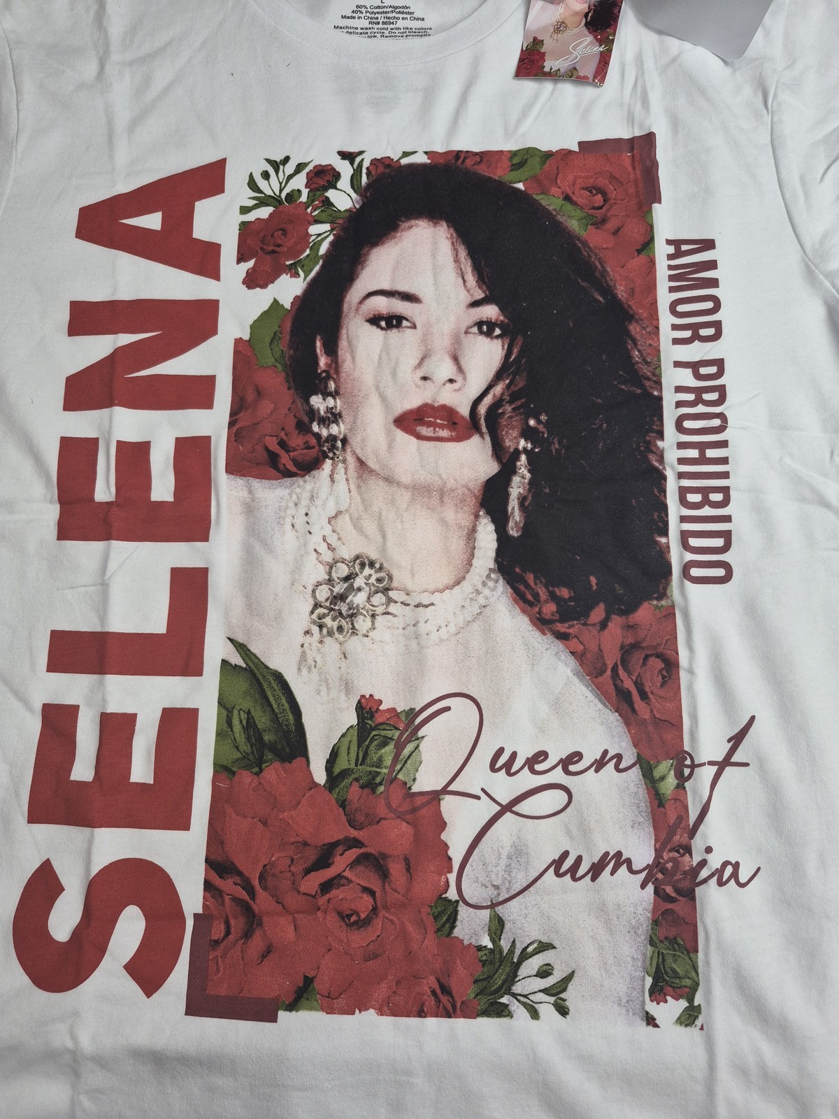 Selena Quintanilla Official „Queen of Cumbia” T-Shirt Women’s Size L New NWT