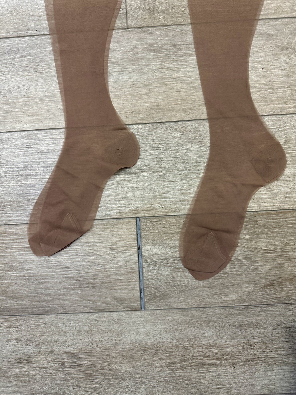 1960s Schiaparelli Brown Nylon Stockings Pantyhose Hosiery 2 Pairs in Box