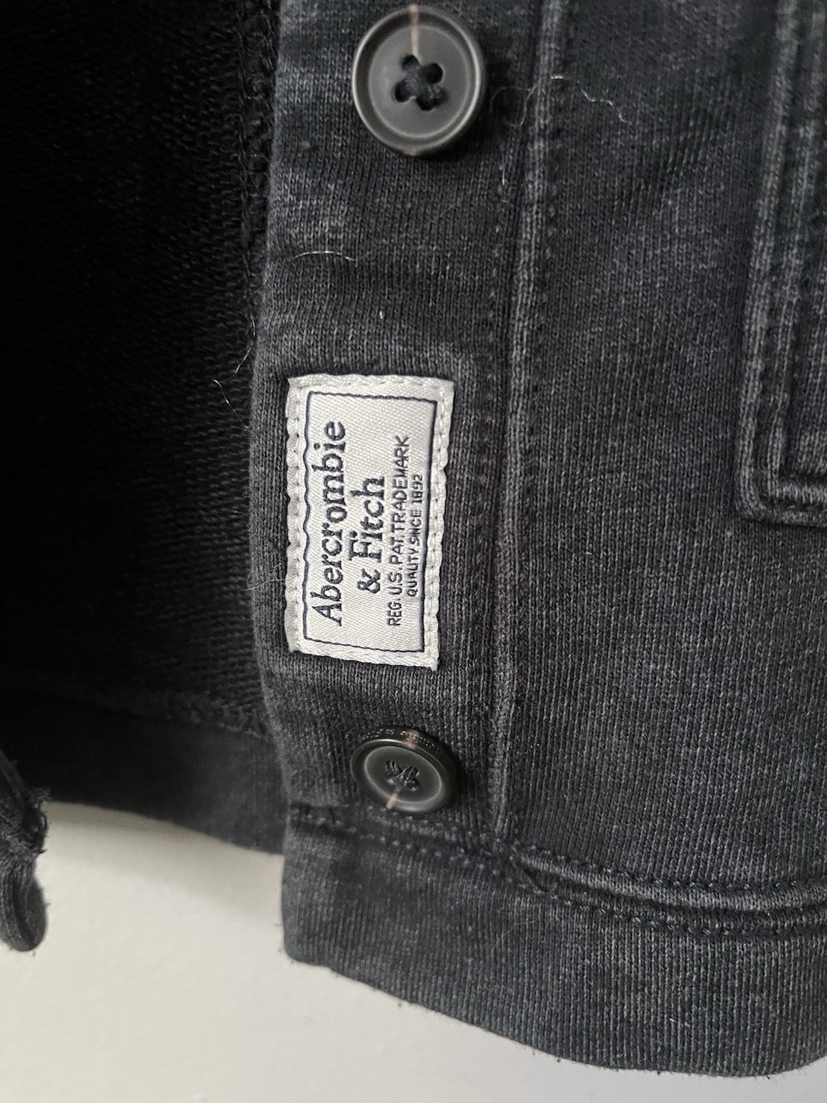 Abercrombie & Fitch Vintage Jacket Y2K Grunge Worn Faded Whimsygoth Goth 90s XS