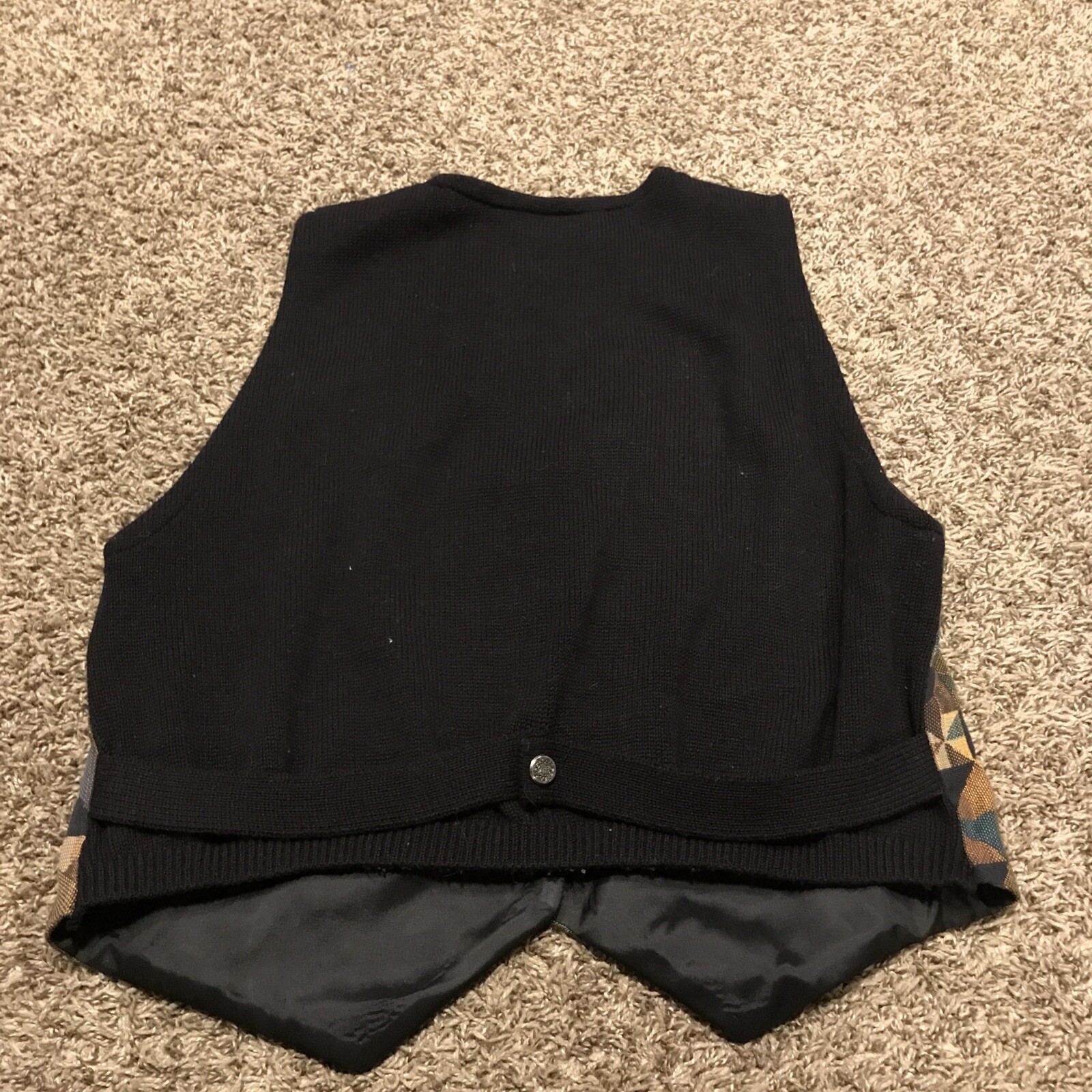 vtg beldoch popper womens L USA button up vest 1990’s a9