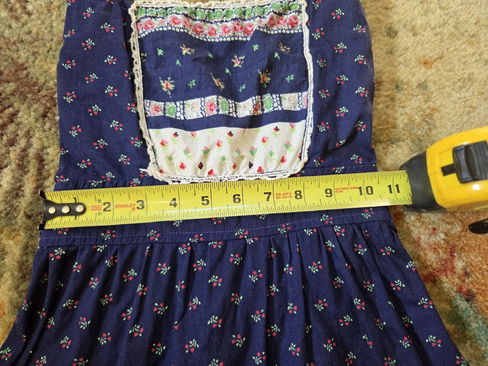 Vintage 1970s? Halter Dress Boho Prairie