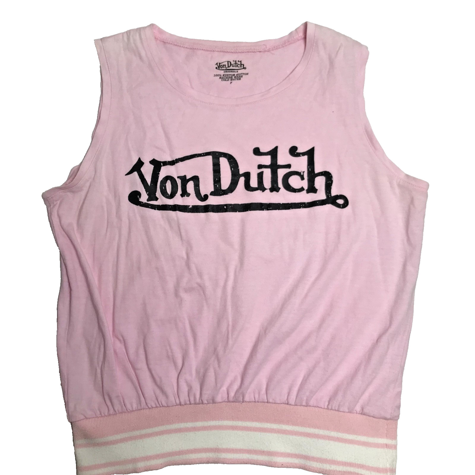 Von Dutch Pink Women’s Singlet Size Small ( RARE )