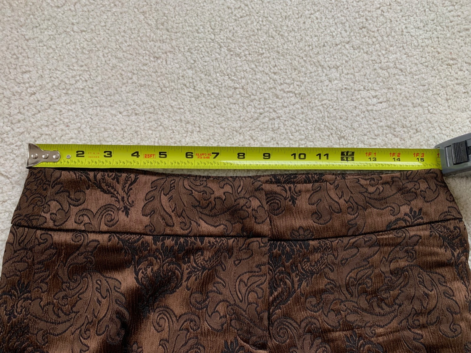 Vintage SUPER UNIQUE brown paisley pants Size 6 (TALL)