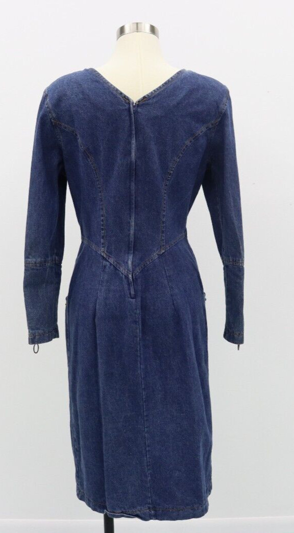 Jou Jou Y2K 1990’s Denim Dress Stones and Gromet Embellishments Size M (Size 8)