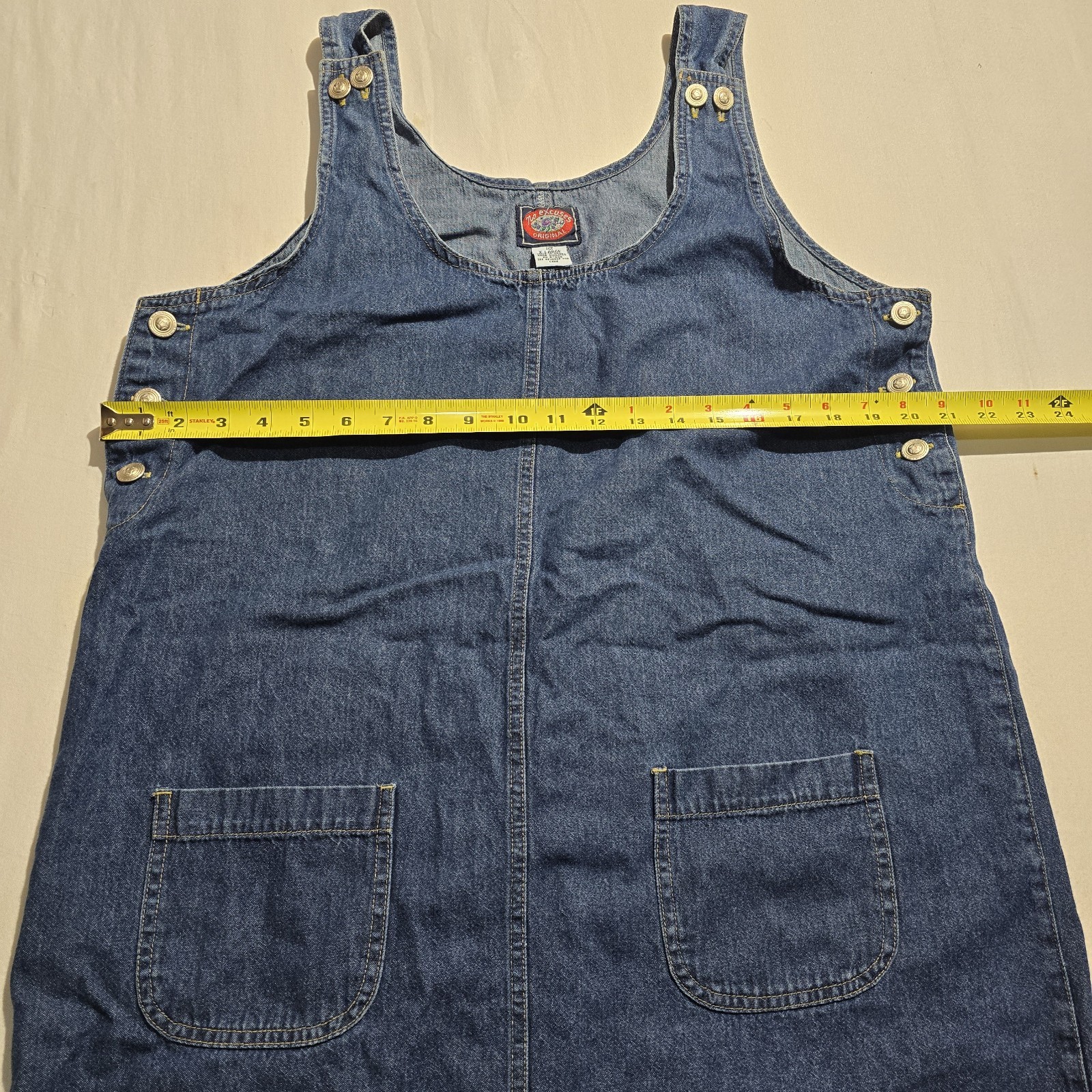 Vintage 90’s/Y2K New NO EXCUSES ORIGINAL Denim dress Size XL Nice! Rare!