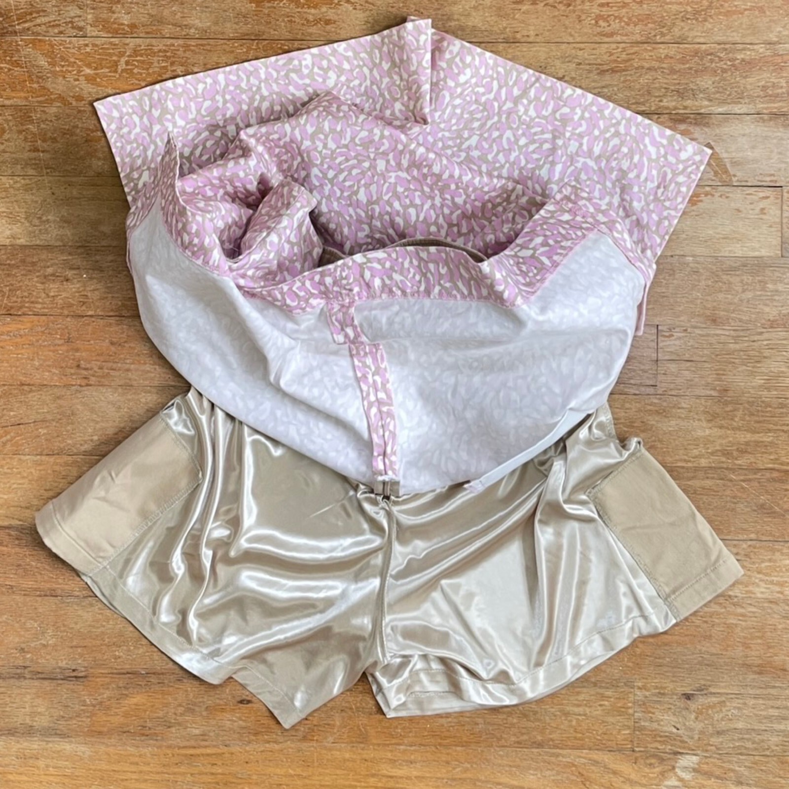 Vintage Abstract Print Skort Size Medium 31″ Waist 1990s Cotton Shorts/Skirt
