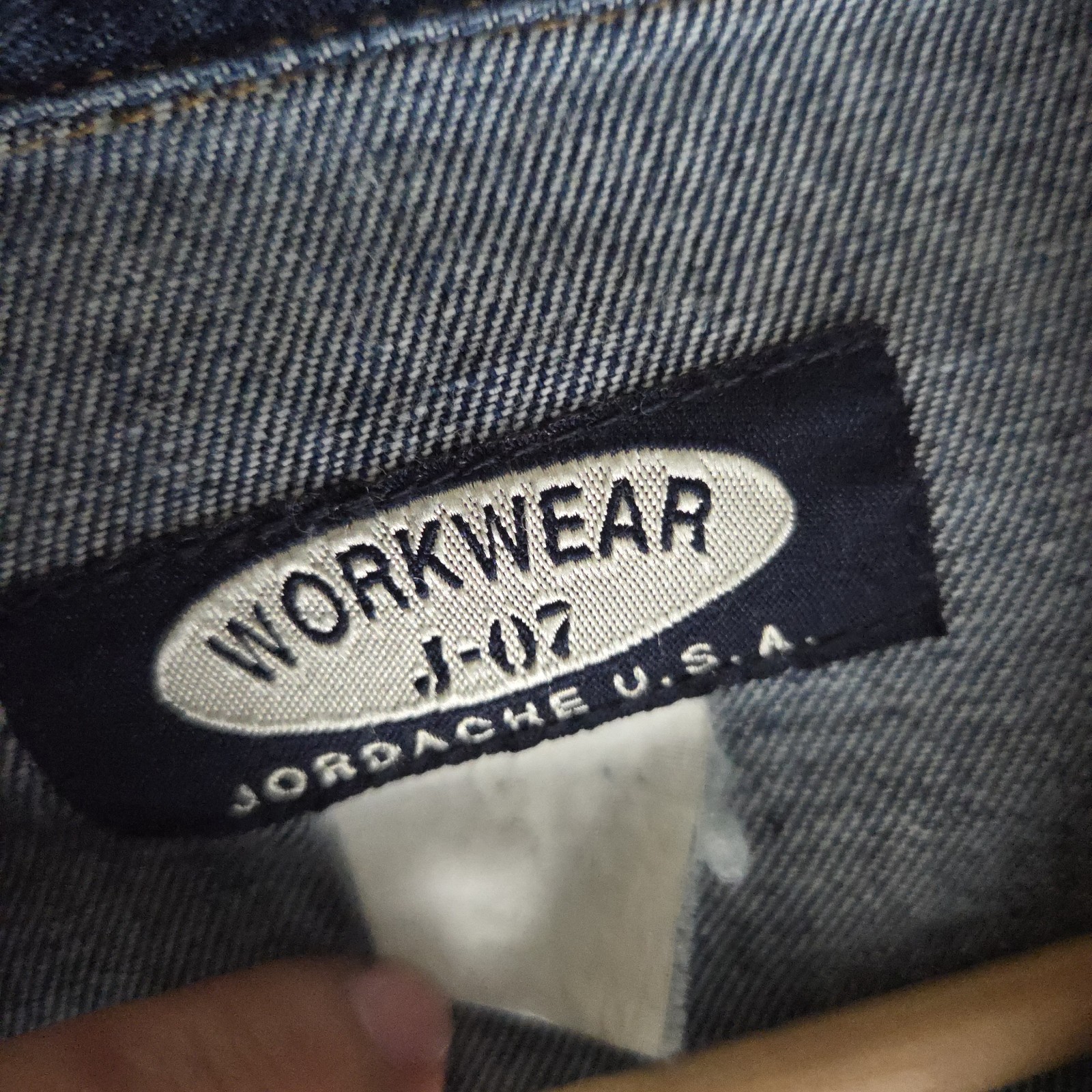 VTG Jordache Womens Denim Jacket Blazer Oversized Stonewash Jean Blue J-07 3X