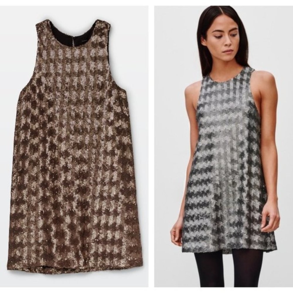 TALULA Aritzia Canterbury Sequin Dress Gold Size XS