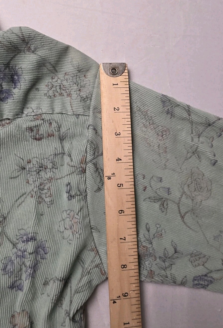 Vtg 70s Rappers Floral Corduroy Western Pearl Snap Shirt Women S Retro Cowgirl