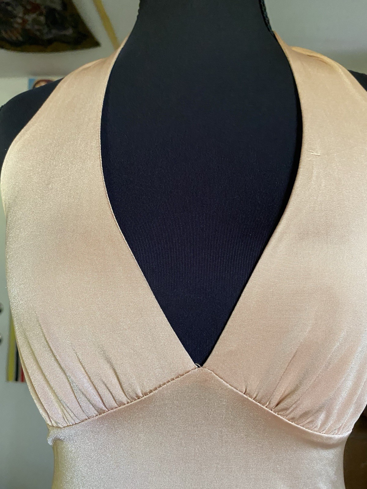 Fabulous Marilyn Monroe – Style Gold Halter Dress WM SZ S