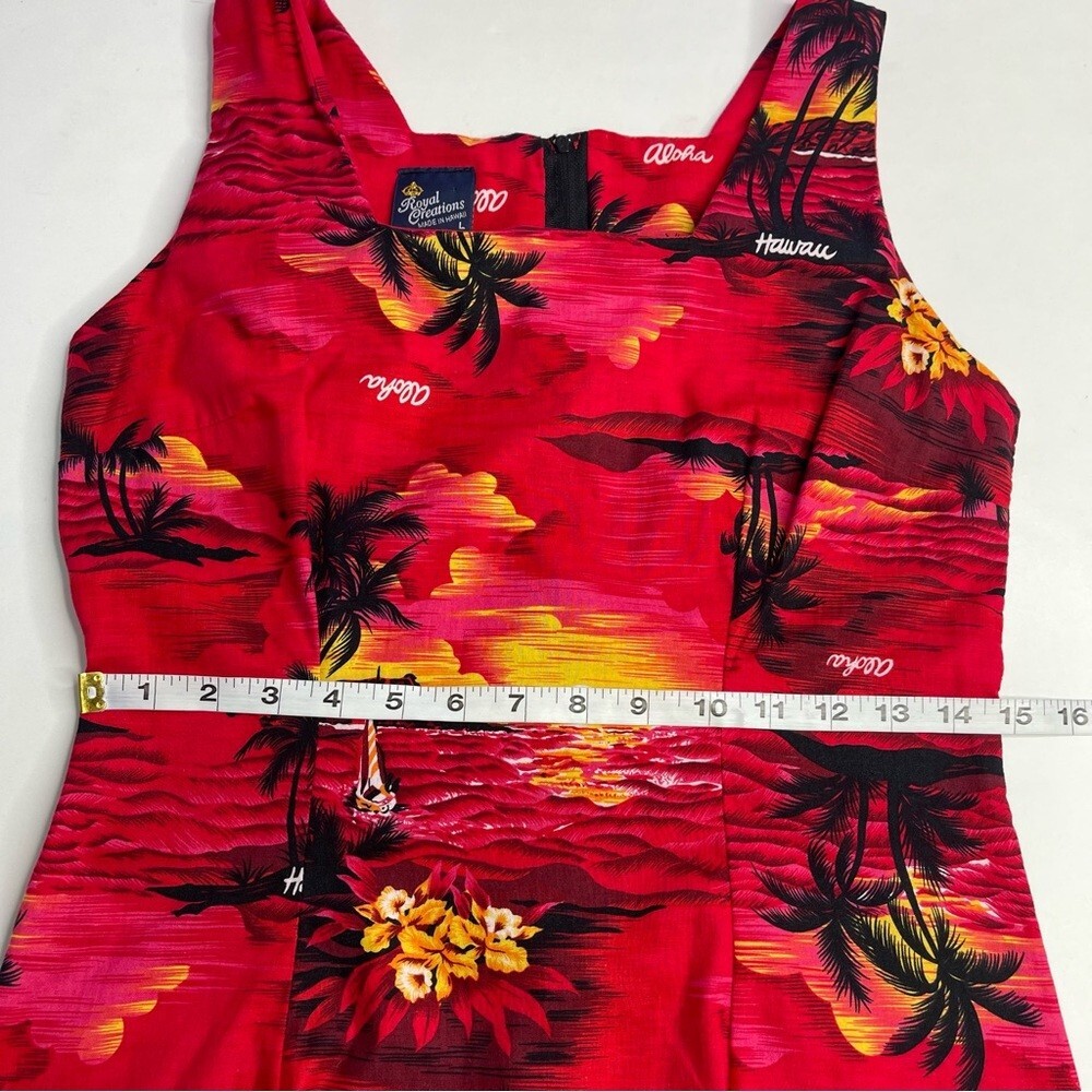 Vintage Royal Creations Hawaiian maxi tank dress resort wear vacation size S/M