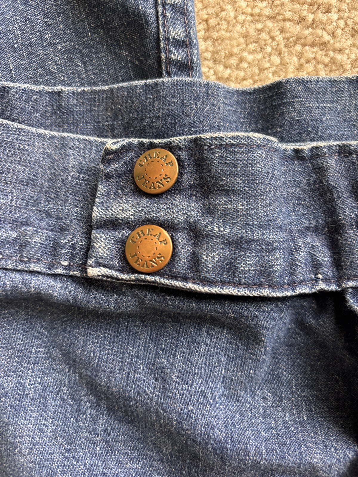 RARE „Cheap Jeans’ Brand 70s Vintage Jeans With perfect Bell Bottoms