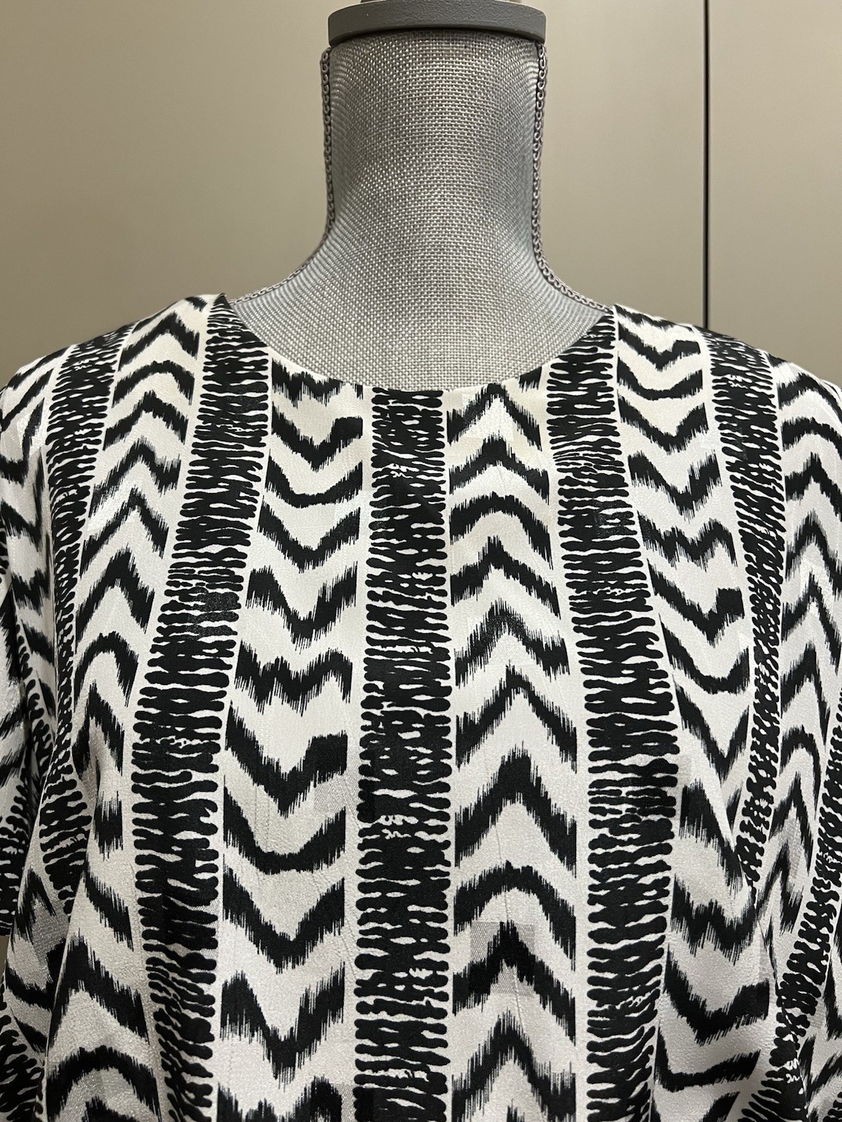 Lorac Original Lady Carol Blouson Dress 16/18 Geometric Abstract Disco 70’s 80’s