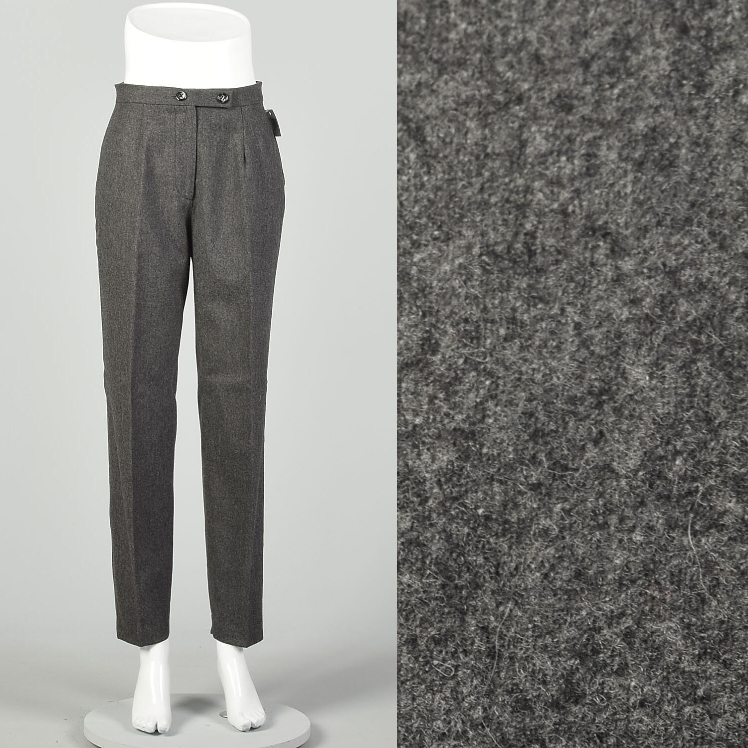 Small 2000s Pants Balenciaga Le Dix Wool Cashmere Tapered Leg Designer VTG