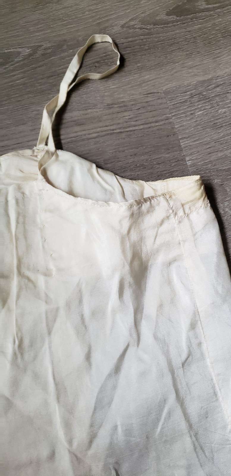 VTG 30s? Cream Camisole Top Sz XXS? Study Design Inspiration Costuming DAMAGED