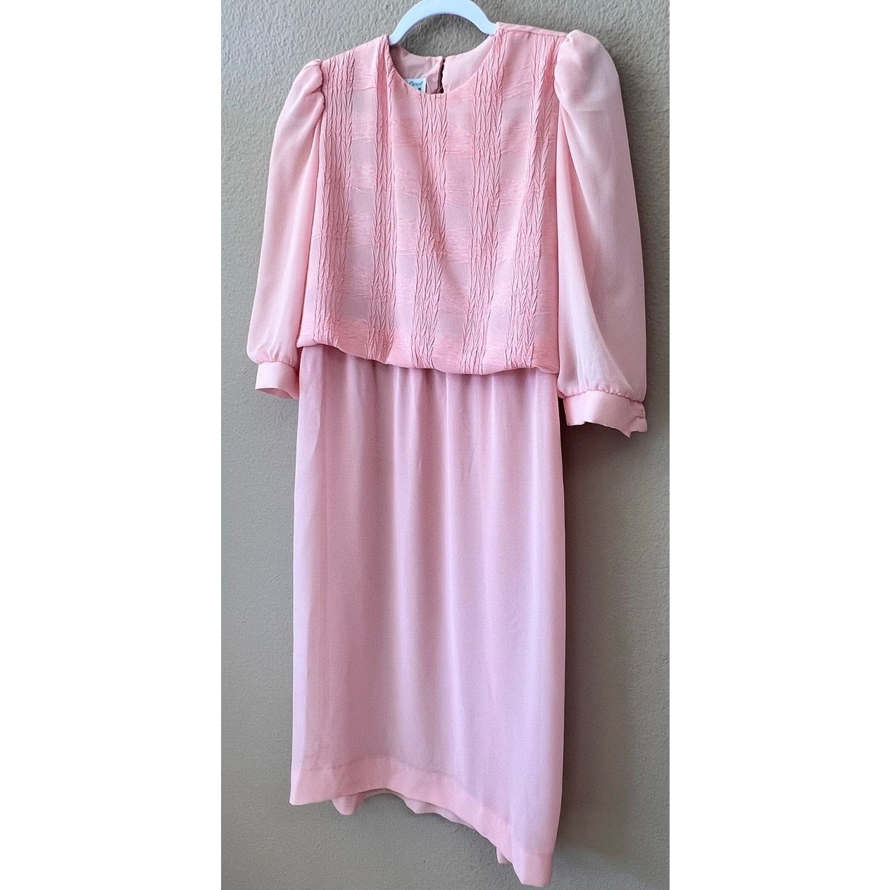 Vintage Lady Carol Pink Chiffon Dress