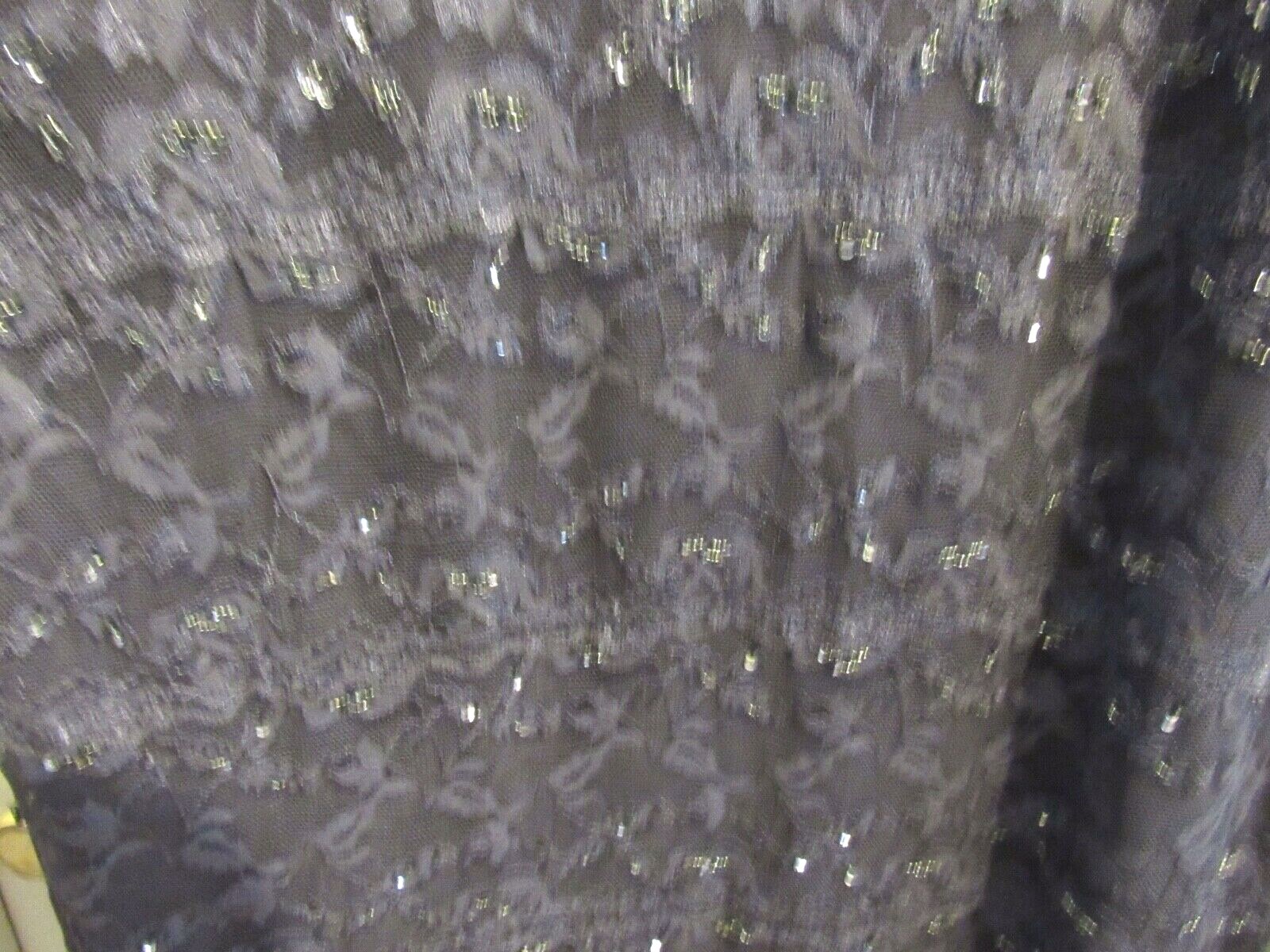 Onyx Nite Womens 18W Dress Evening Party Stretch Sparkle Lace Lined Cap Sleeve