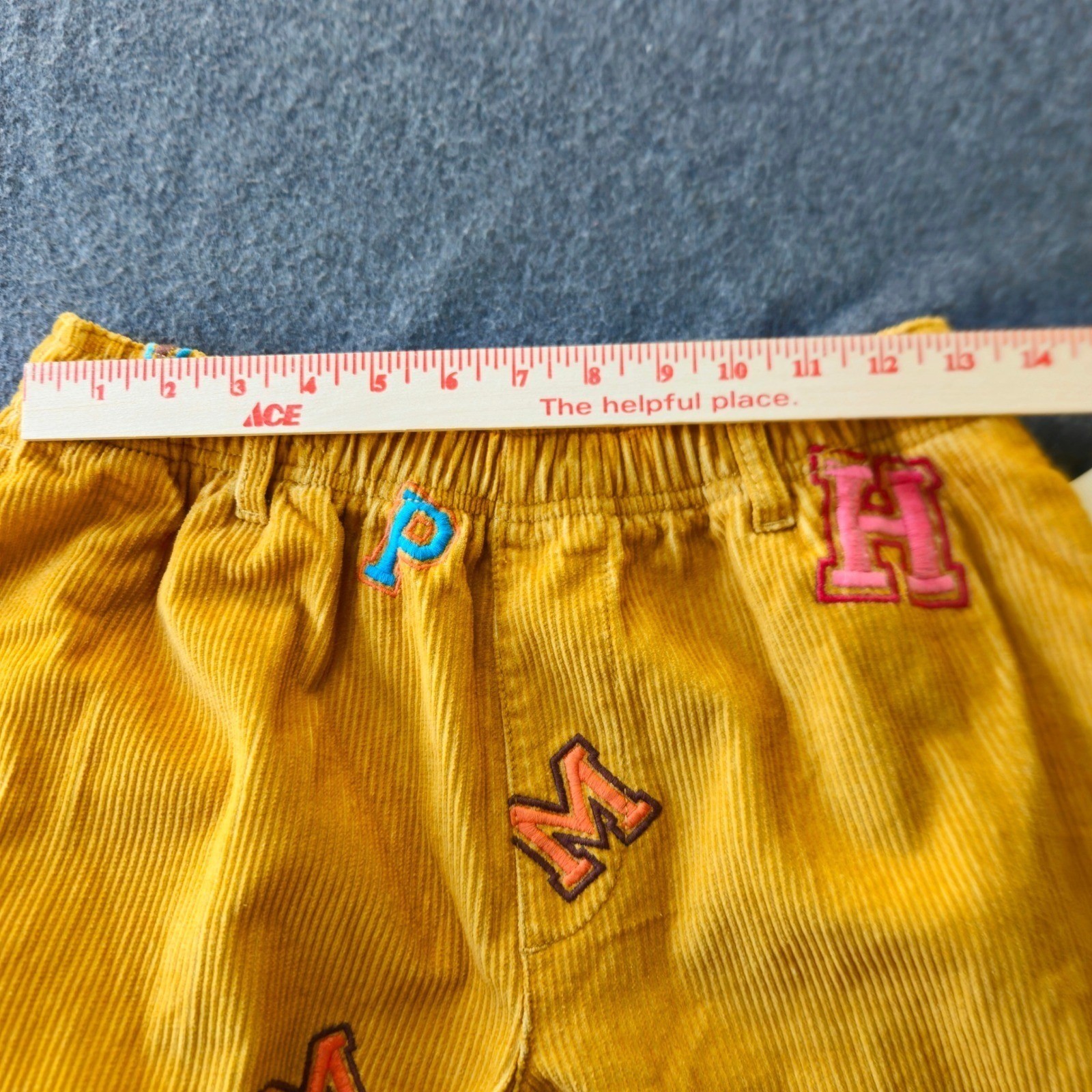 New Urban Outfitters Unisex Corduroy Cotton Patch Pants S/27w Streetwear Kidcore