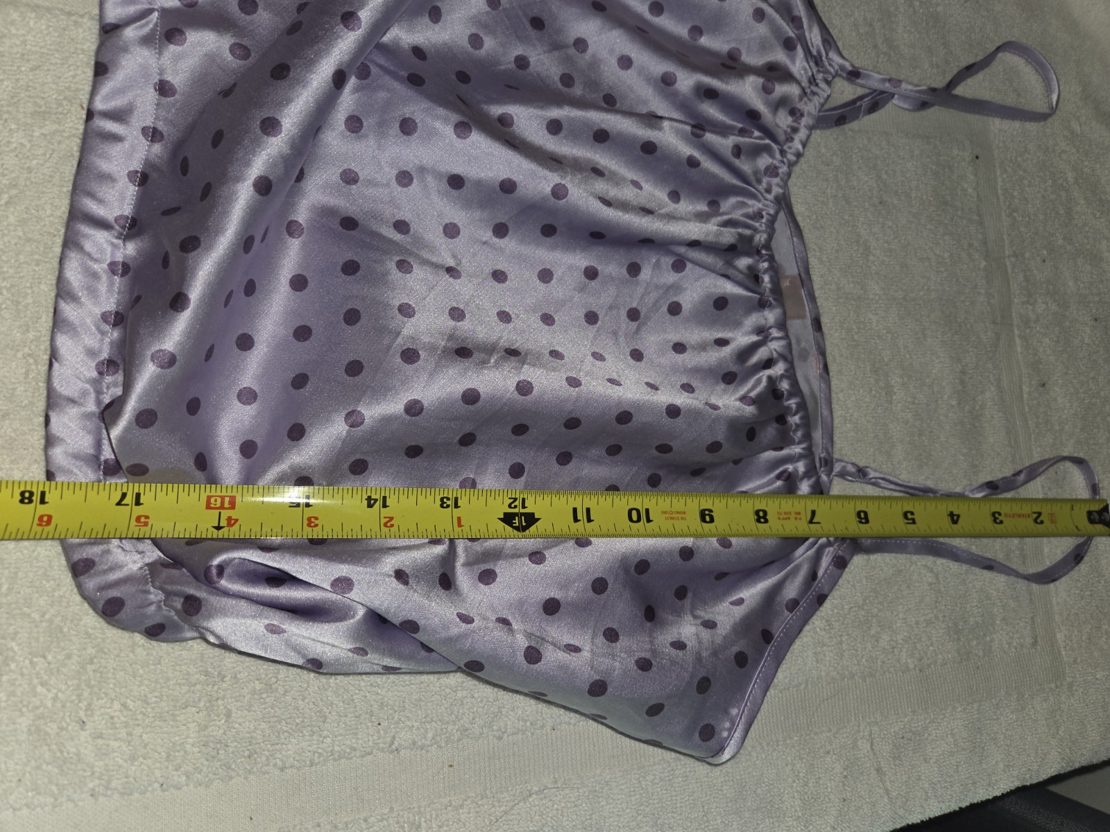 NEW Vintage Purple Dot Victoria’s Secret Silk Top Size Small Dec 2000