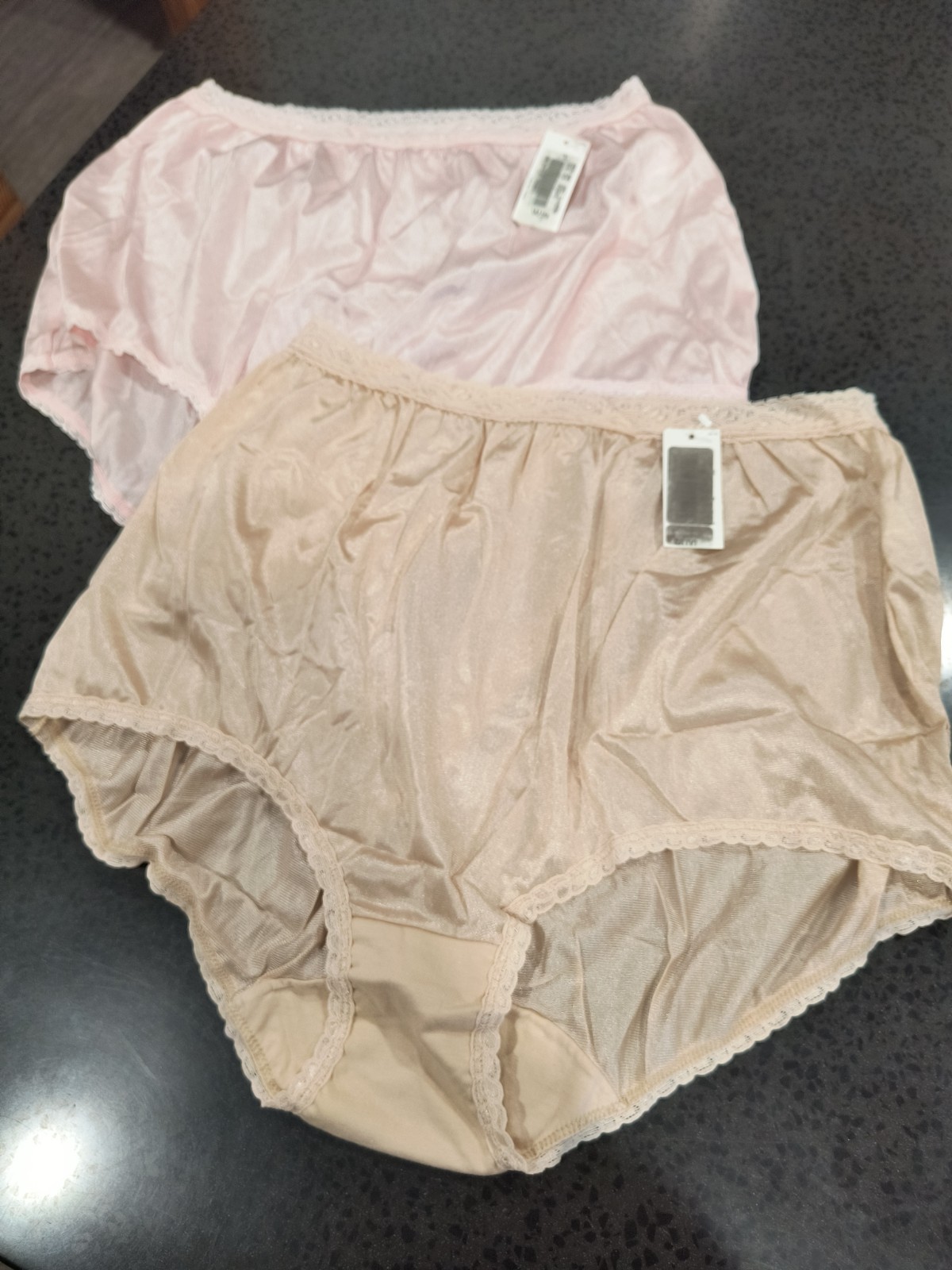 2 Pair Vintage Cotillion 100% Nylon Granny Panties Size 12 NWT