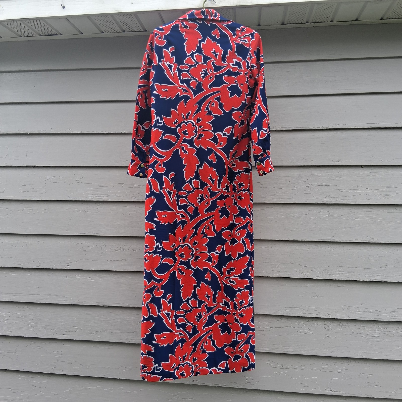 Vintage CONCEPT 70’s SWIRL Mod Psychedelic Floral Hippie Maxi Dress Talon Zip