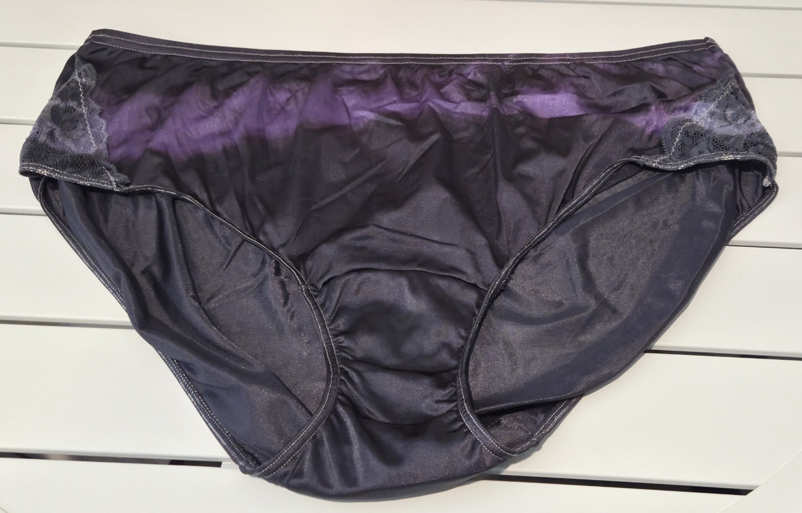 Shadowline 11182 Bikini Panty Nylon Lace Lot Of 5 Pink Gray Blue All Sz 10/3XL