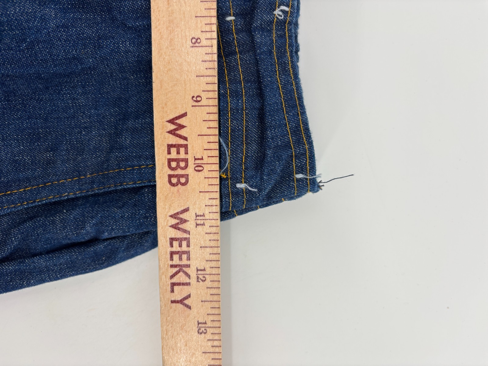 Rappers Bell Bottom Flared Jeans Womens Blue Denim High Rise USA 70s Vintage