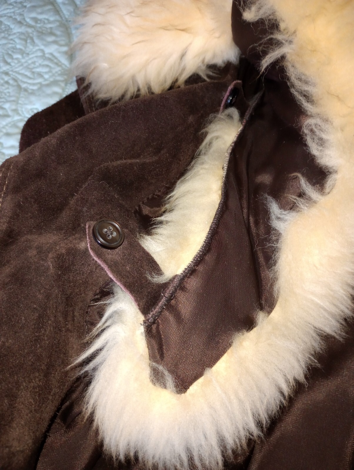 Leather Jacket With Fur Collar