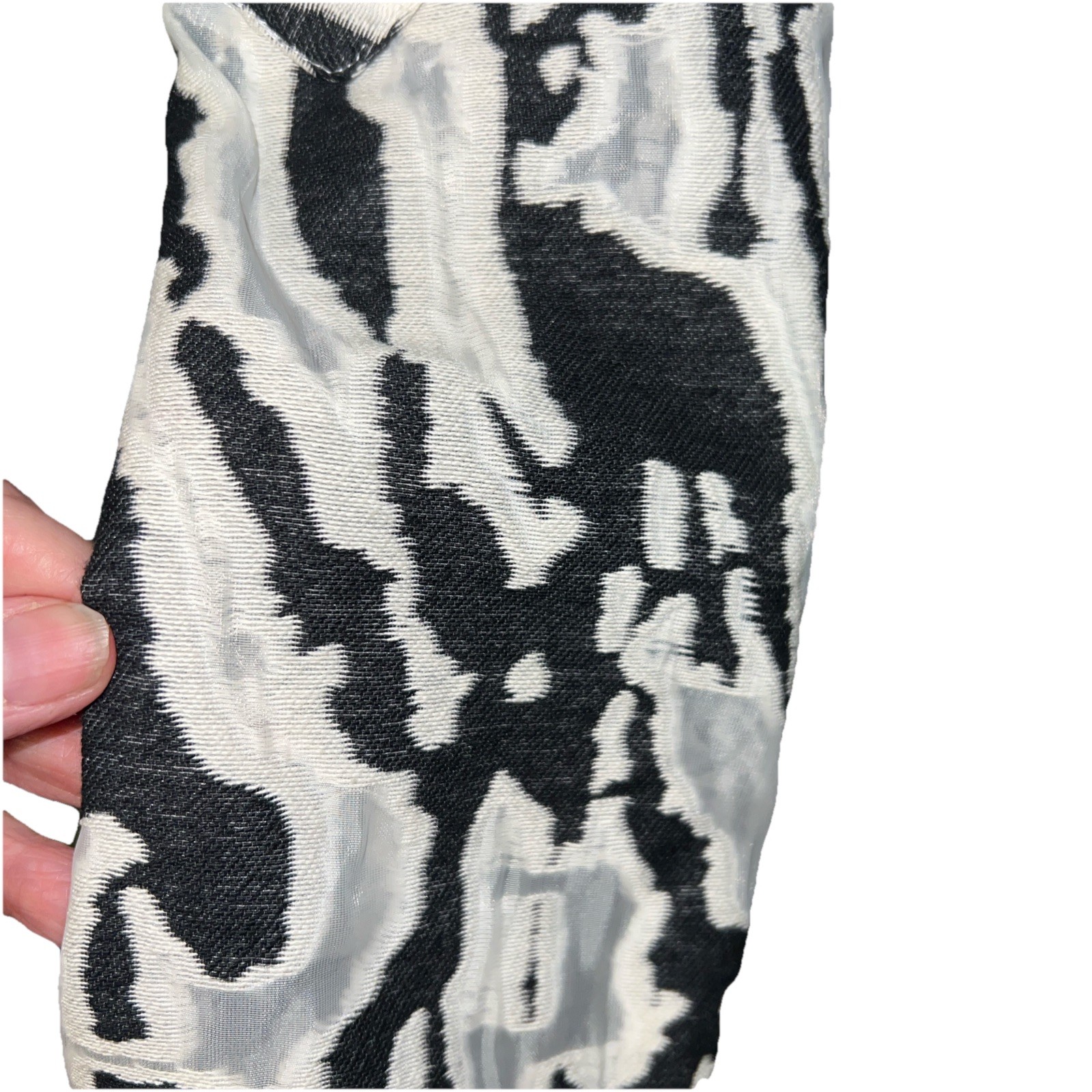 Vintage Samuel Dong large black and white abstract