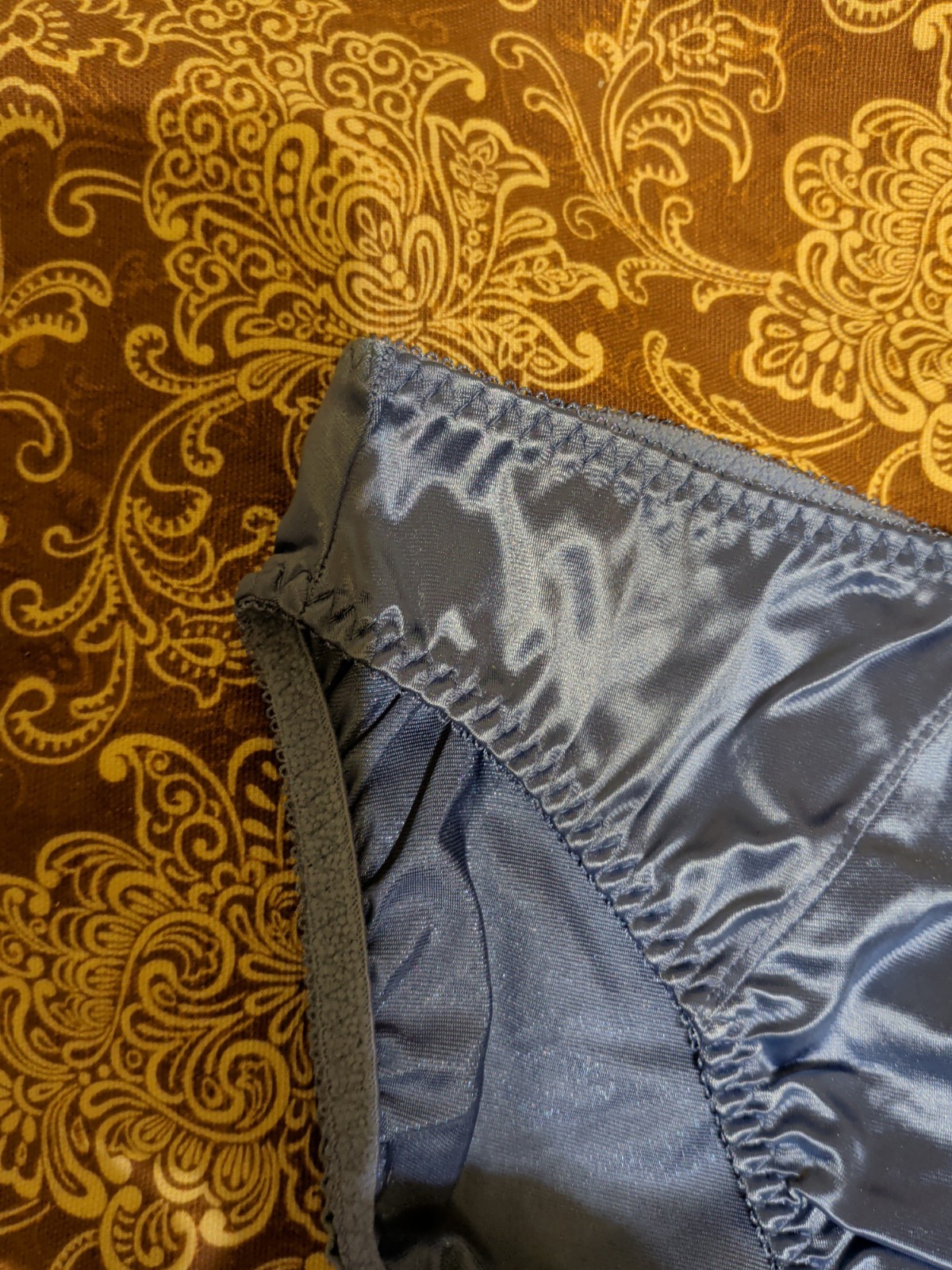 Vintage Delicates Satin Brief Panties Size Large Excellent Condition
