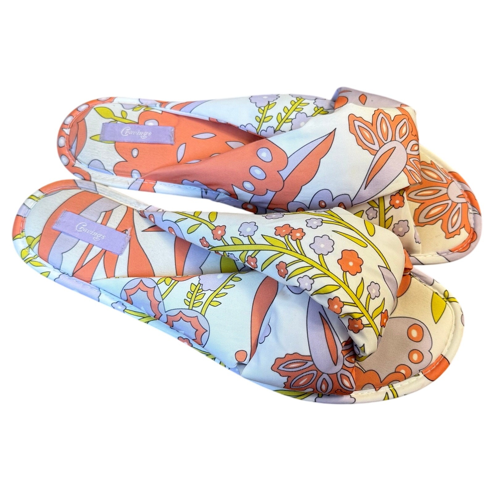 Cravings Kassatex Robe & Slippers The Dolcezza Wrap Crema Floral Size 4 (1x/2X)