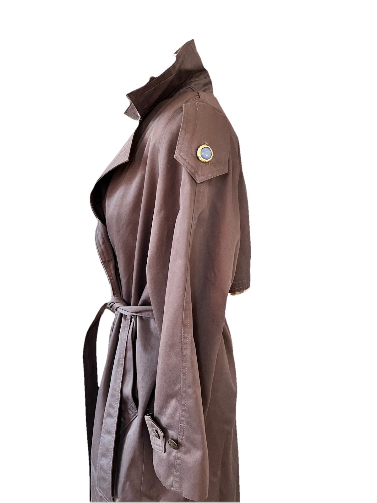 Fleet Street Brown Vintage 1990s Women’s Trench Size 8