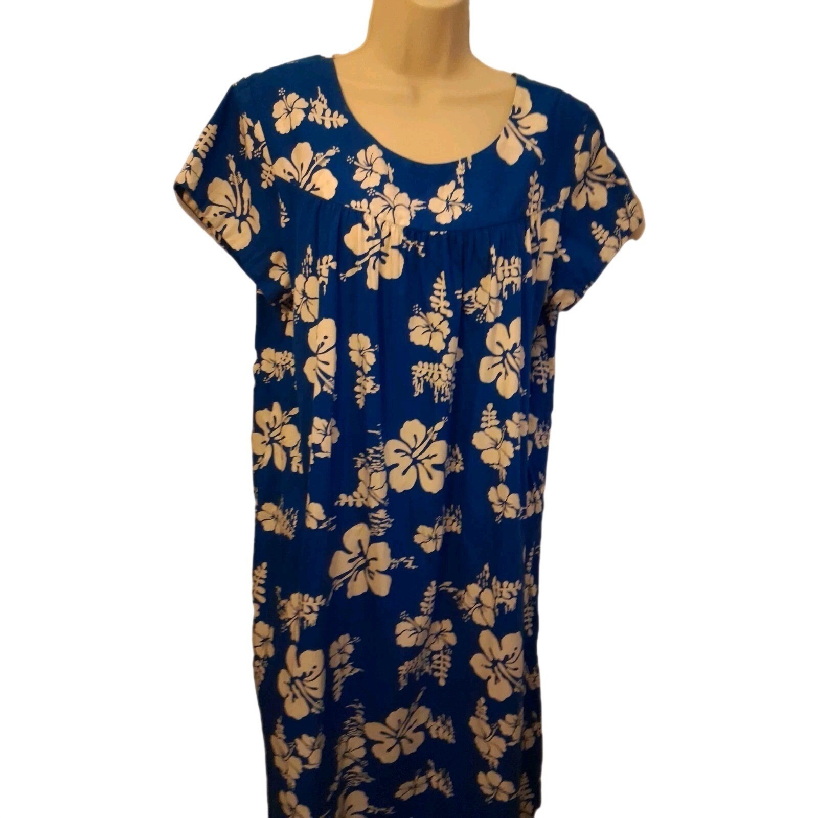 Ui Maikai Vintage Hawaiian Long Maxi Dress Made In Hawaii 60’s 70’s Caftan S/M