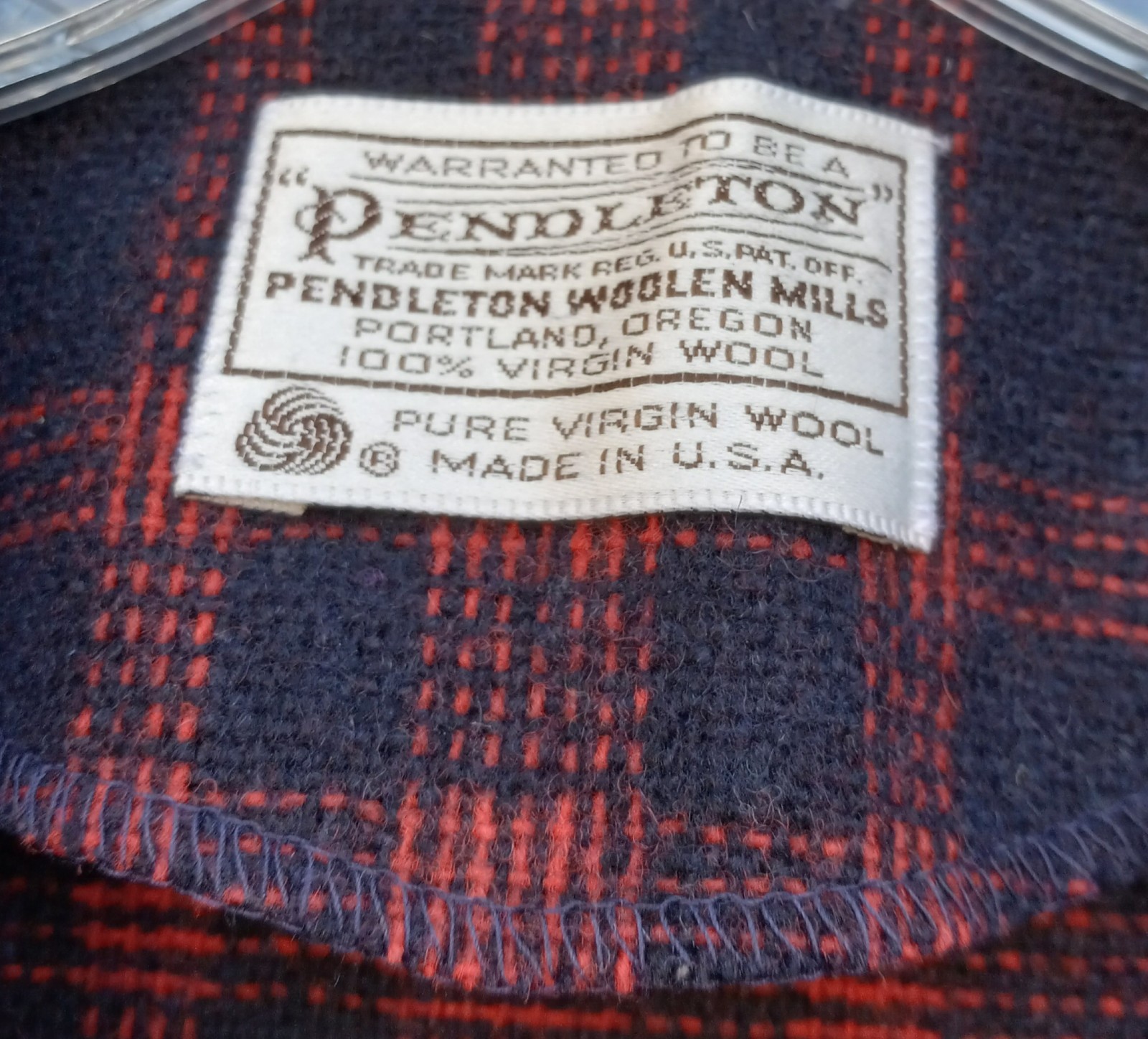 Pendleton Women’s Wool Shirt Jacket Button Up Long Sleeve Plaid #203 SZ M 49er