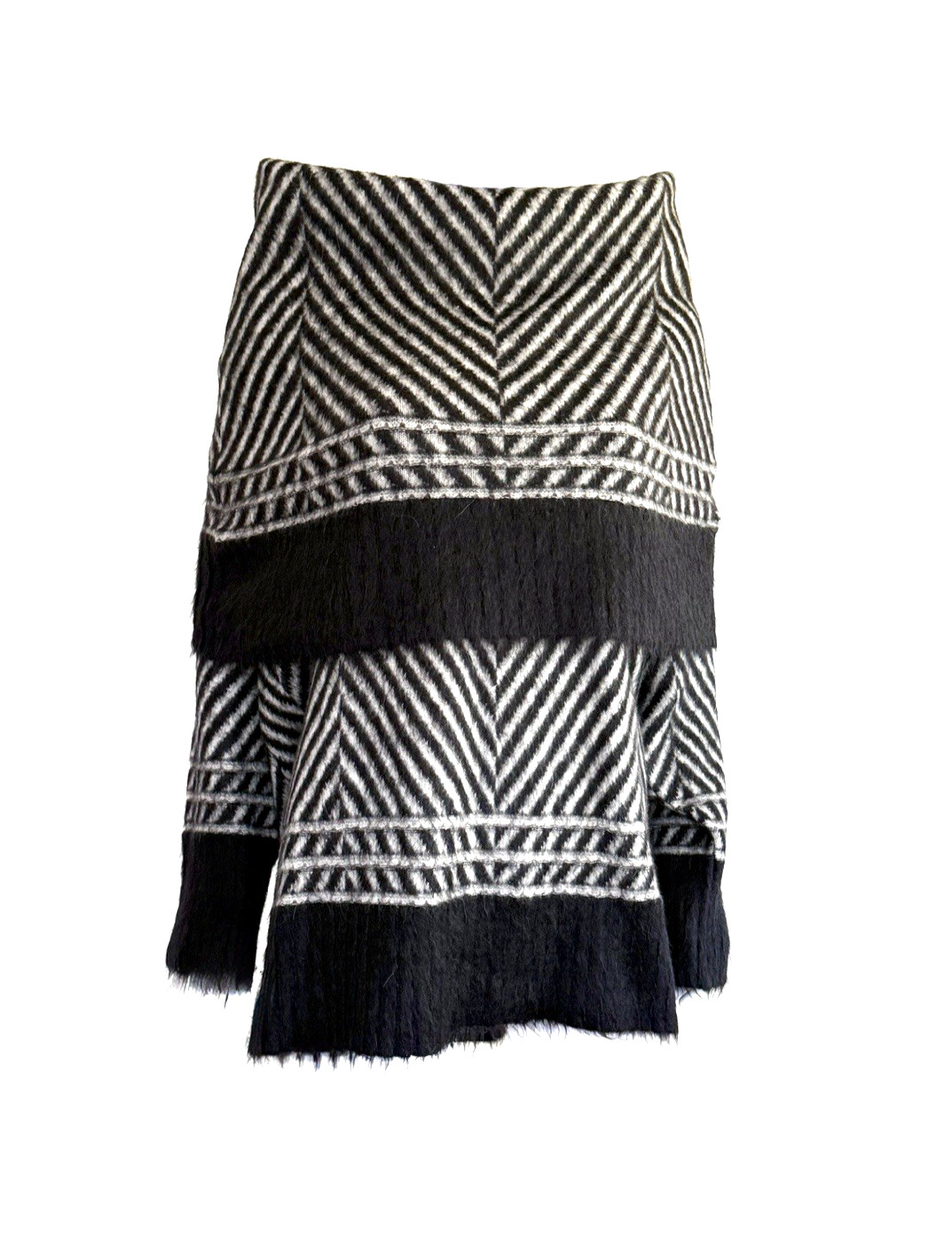 *JOHN GALLIANO* Vintage F/W 1999 „Maori” Oversized Chevron Knit Mohair Sweater
