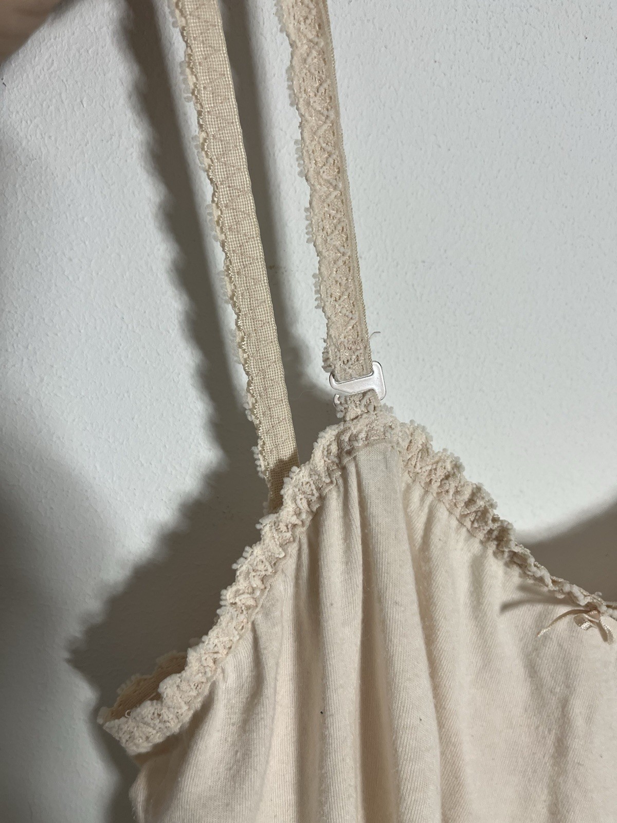 VTG Cotton & Satin Pink Camisole Top & Long Tiered Slip & Long Navy Satin Skirt