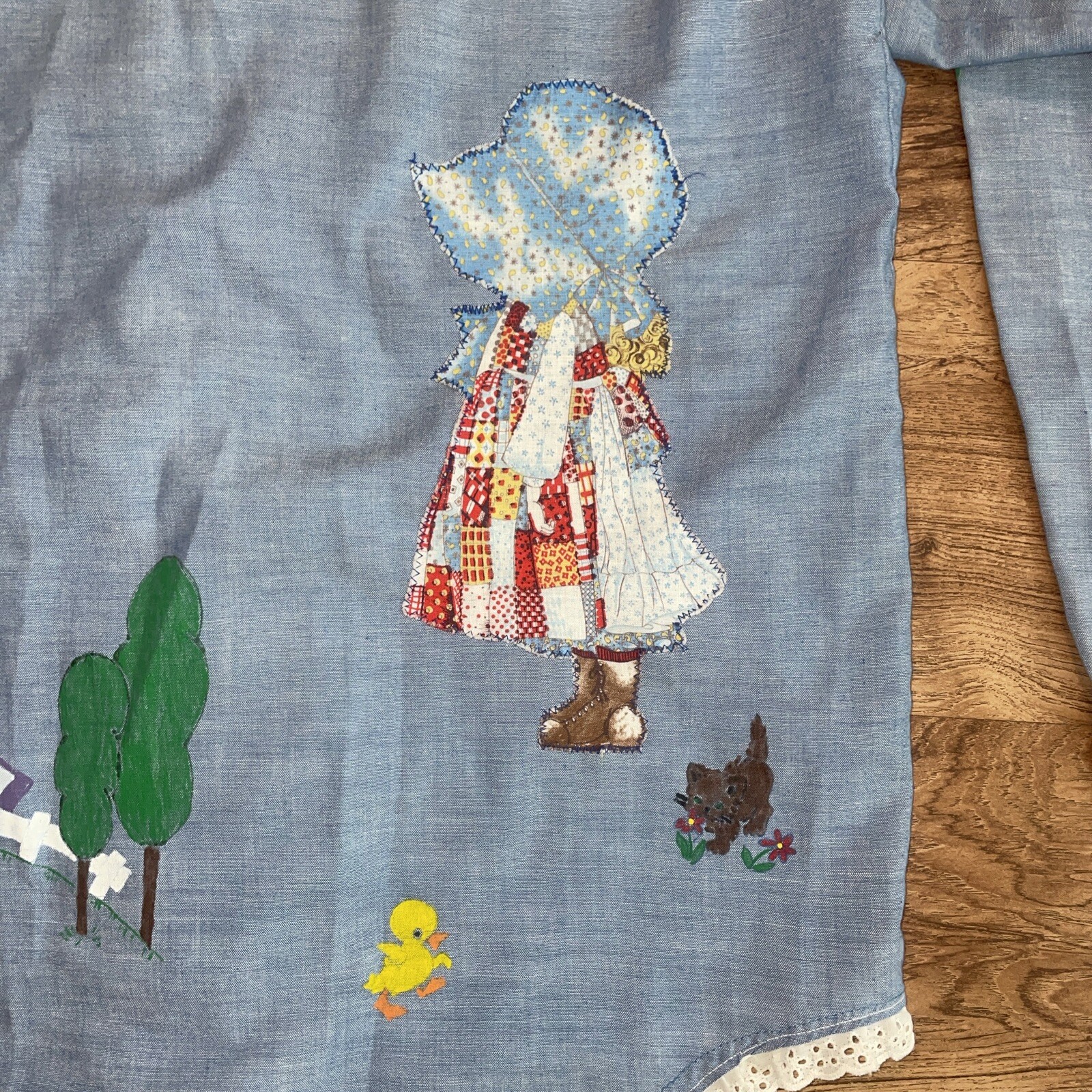 VTG BIG MAC Shirt Hand Painted 70s Long Sleeve Button Up Woman Size XL