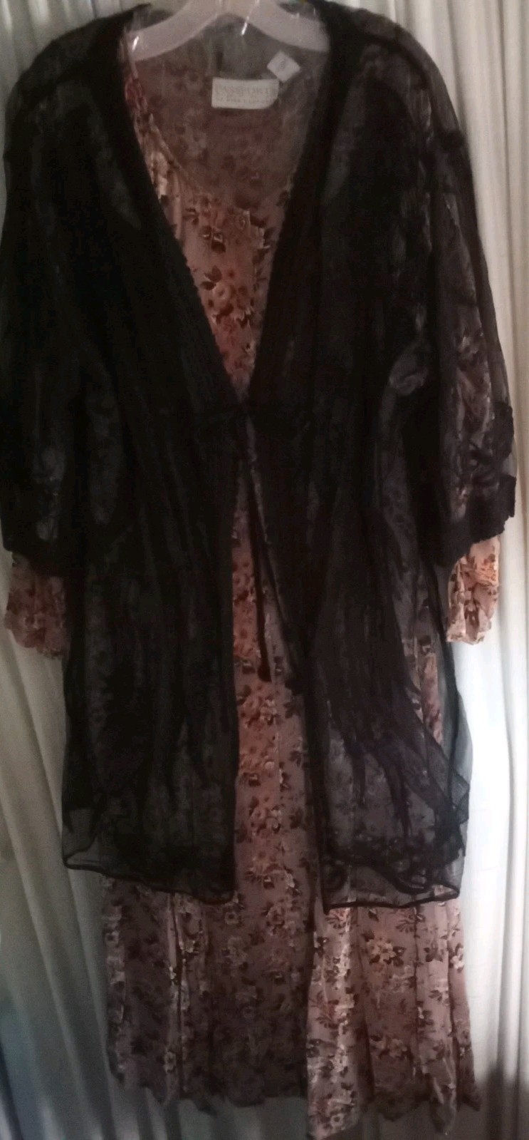 Vintage Passports Pier 1 Imports Long Sleeve Button Down Fit and Flare Dress