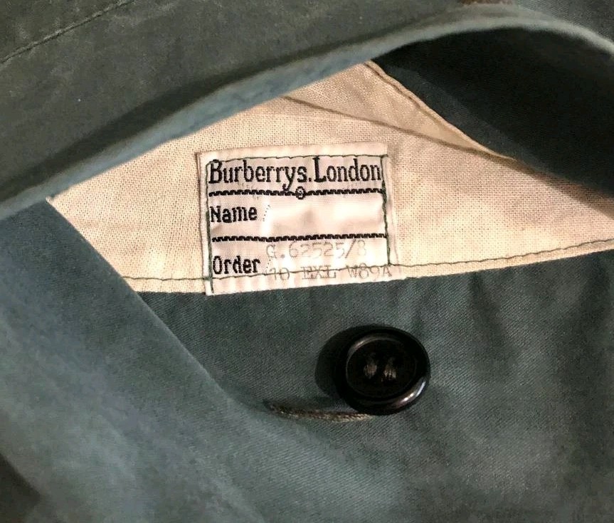 Vtg 1988 Burberrys Balmacaan Coat Emerald Green England Mens 40 Ex Long / Unisex
