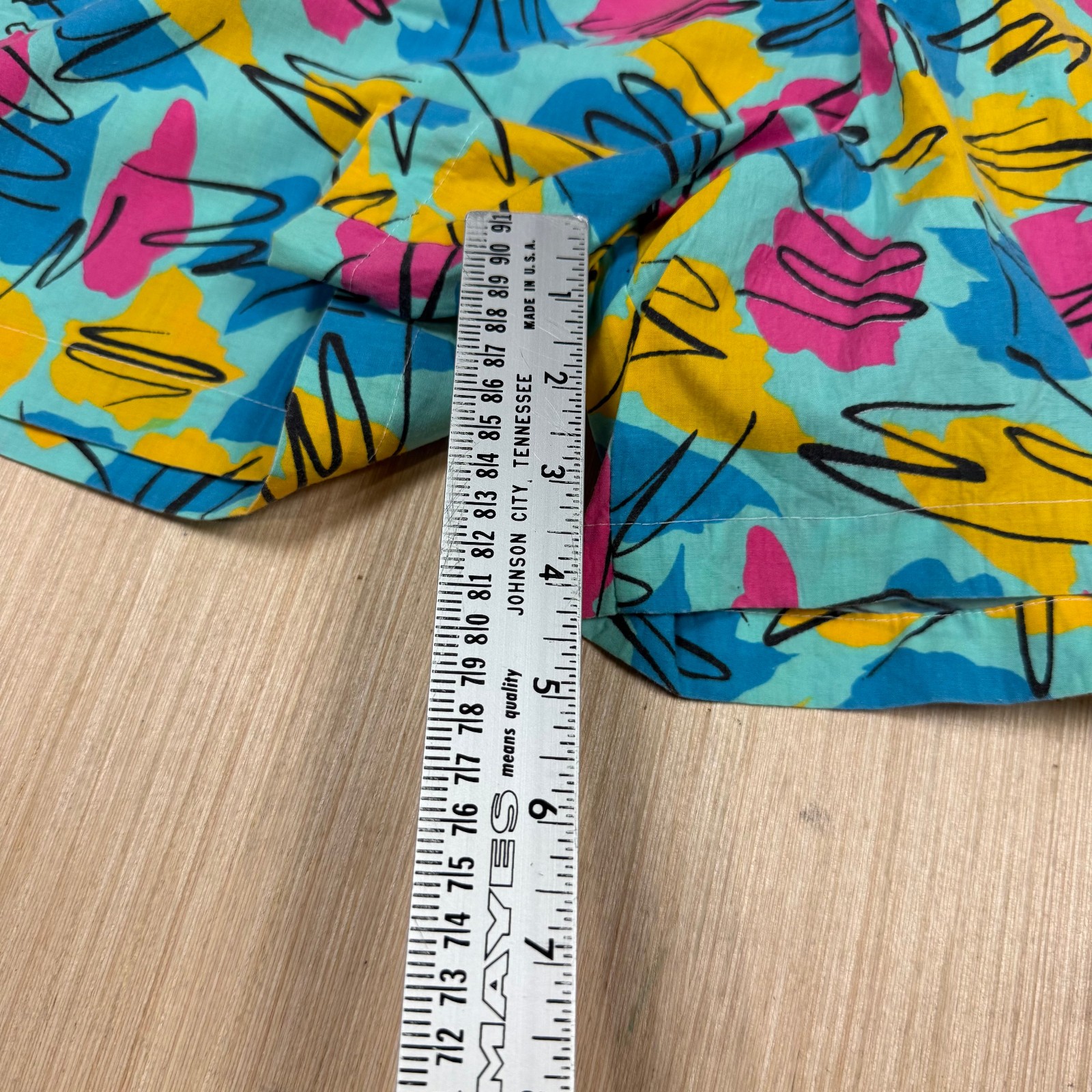 Vintage 80s 90s Colorful Abstract Shorts Medium Women’s Beach Funky