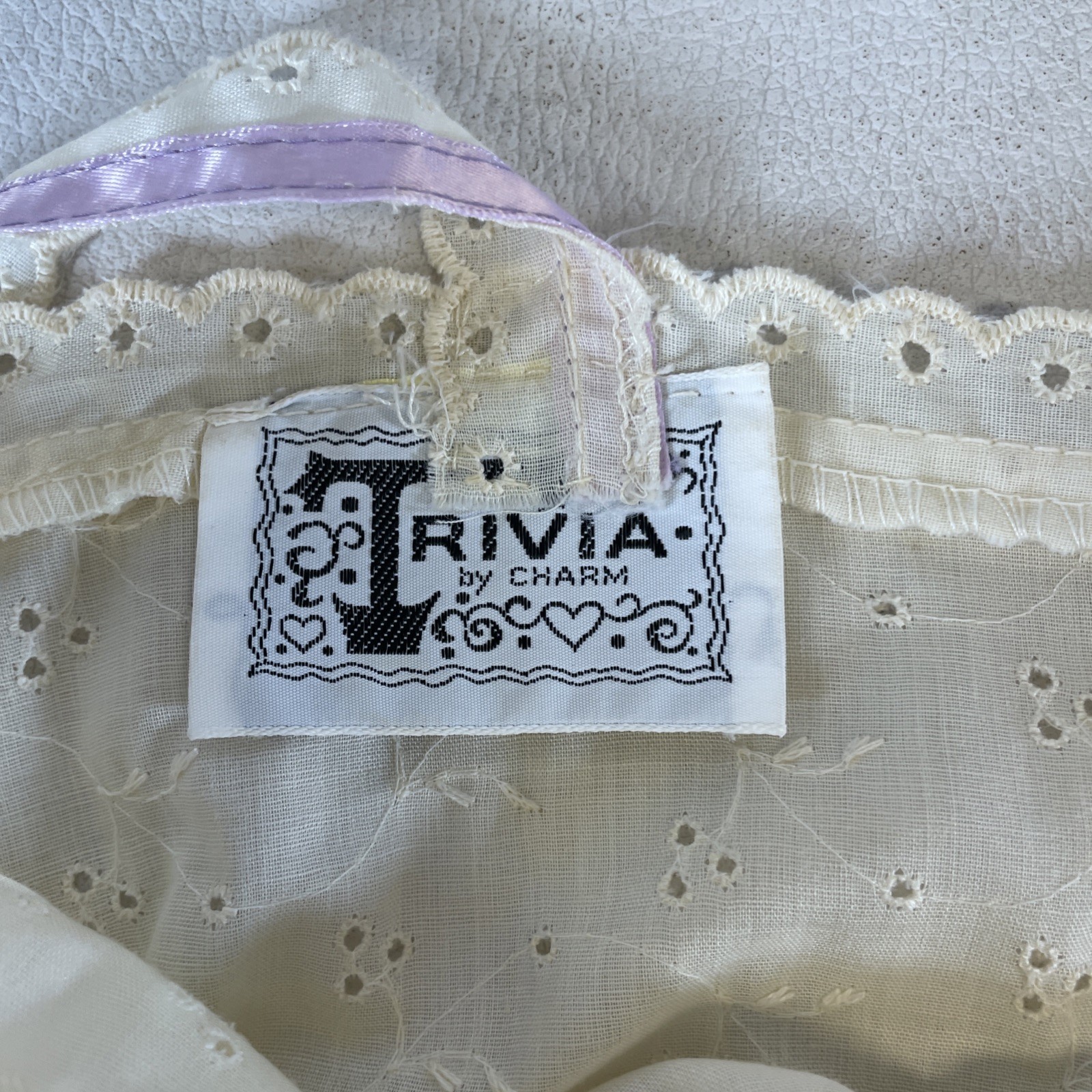 Vtg 70s Trivia By Charm 2 Pc Boho Eyelet Dress & Top Size 5/6 (?) Read-Measure