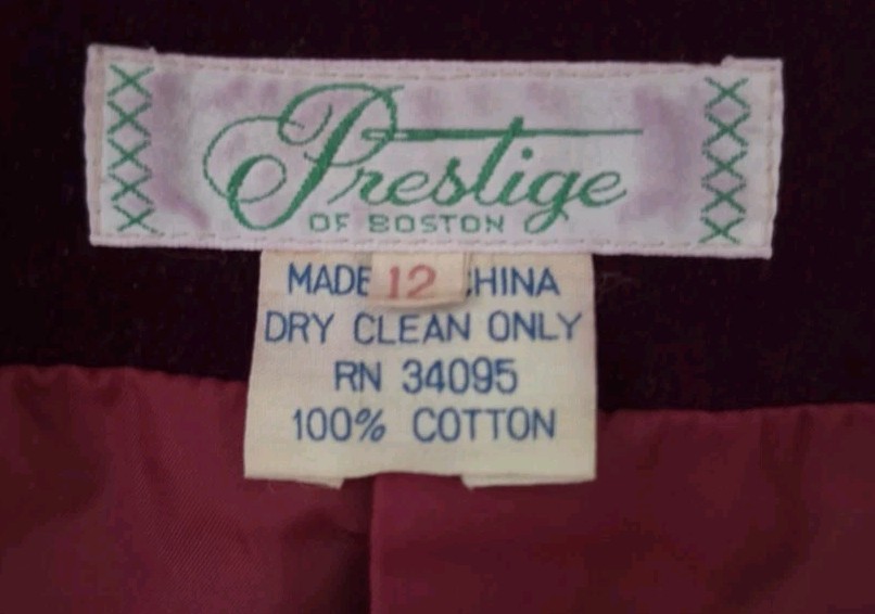 VTG Prestige of Boston Velvet Blazer Dark Acadamia Preppy Old Money Gorpcore 12