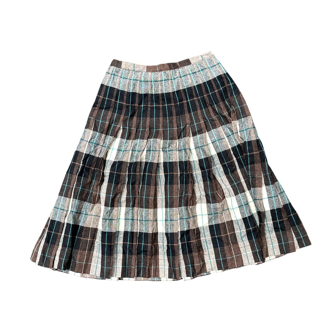 Century of Boston Wool Blend Plaid Skirt Womens