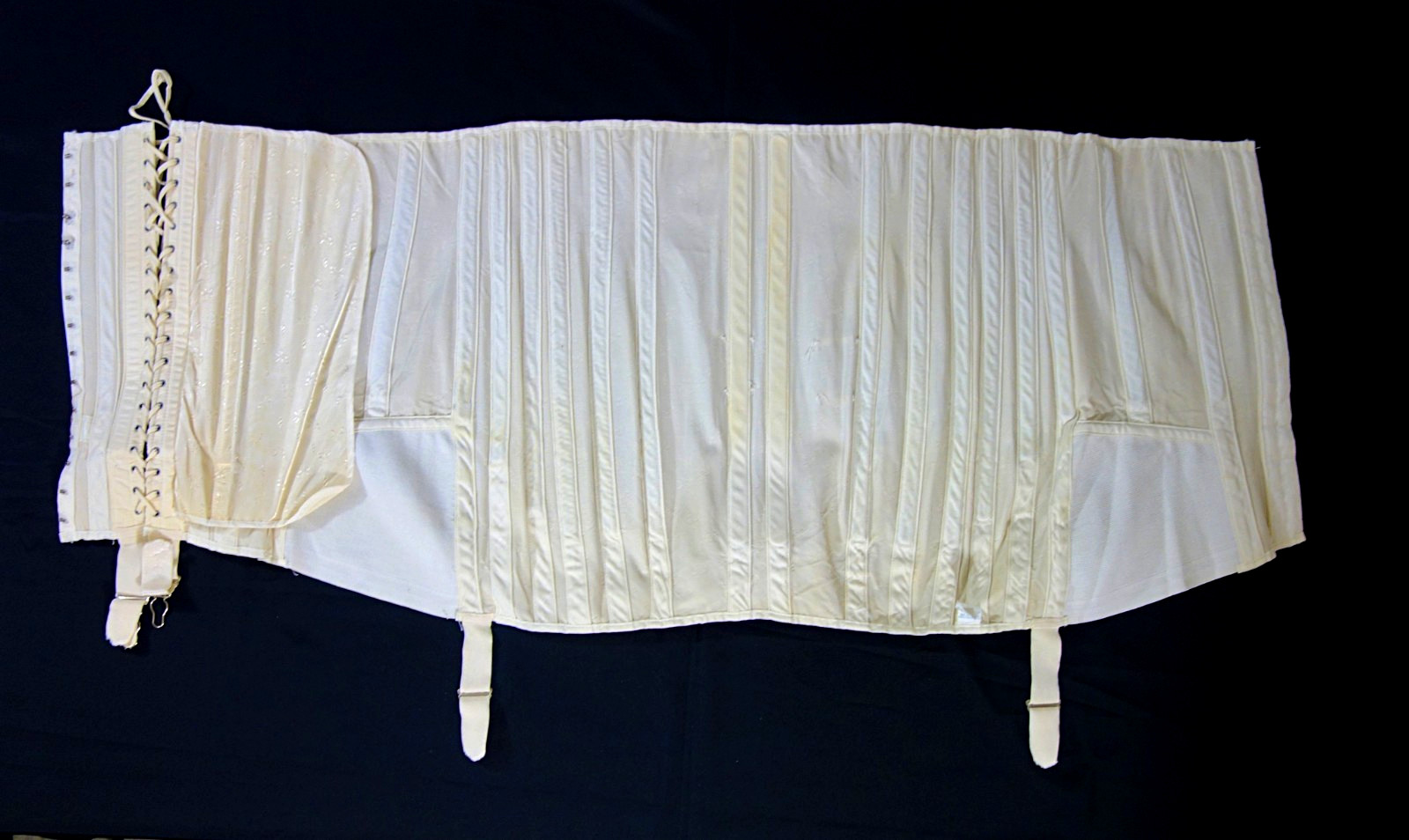 NEW ANTIQUE~SPIRELLA~High Waist 38 -42 Front Lace Up Open Bottom Corset /Girdle