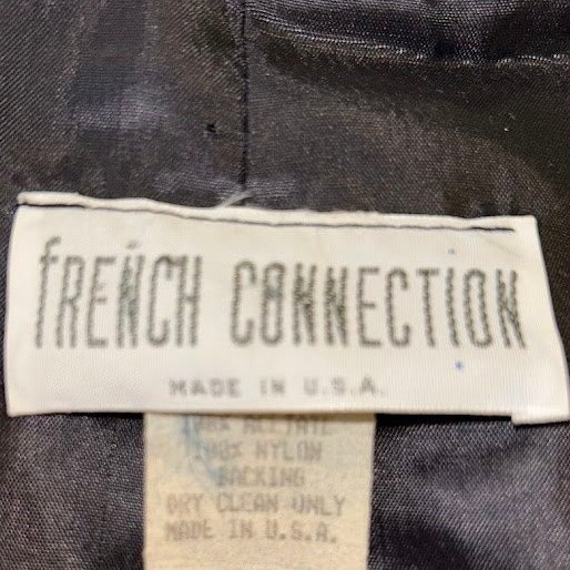 Vintage French Connection Floral Velvet Burnout Cropped Jacket Multi-Color 90s M
