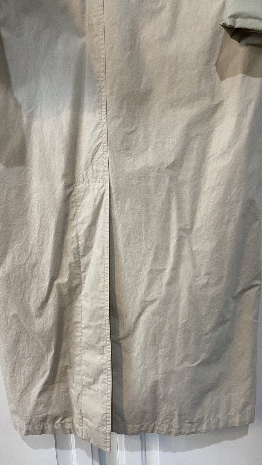 Vintage Eddie Bauer Rain Coat Trench Coat Jacket Beige & Sage Women’s S/P