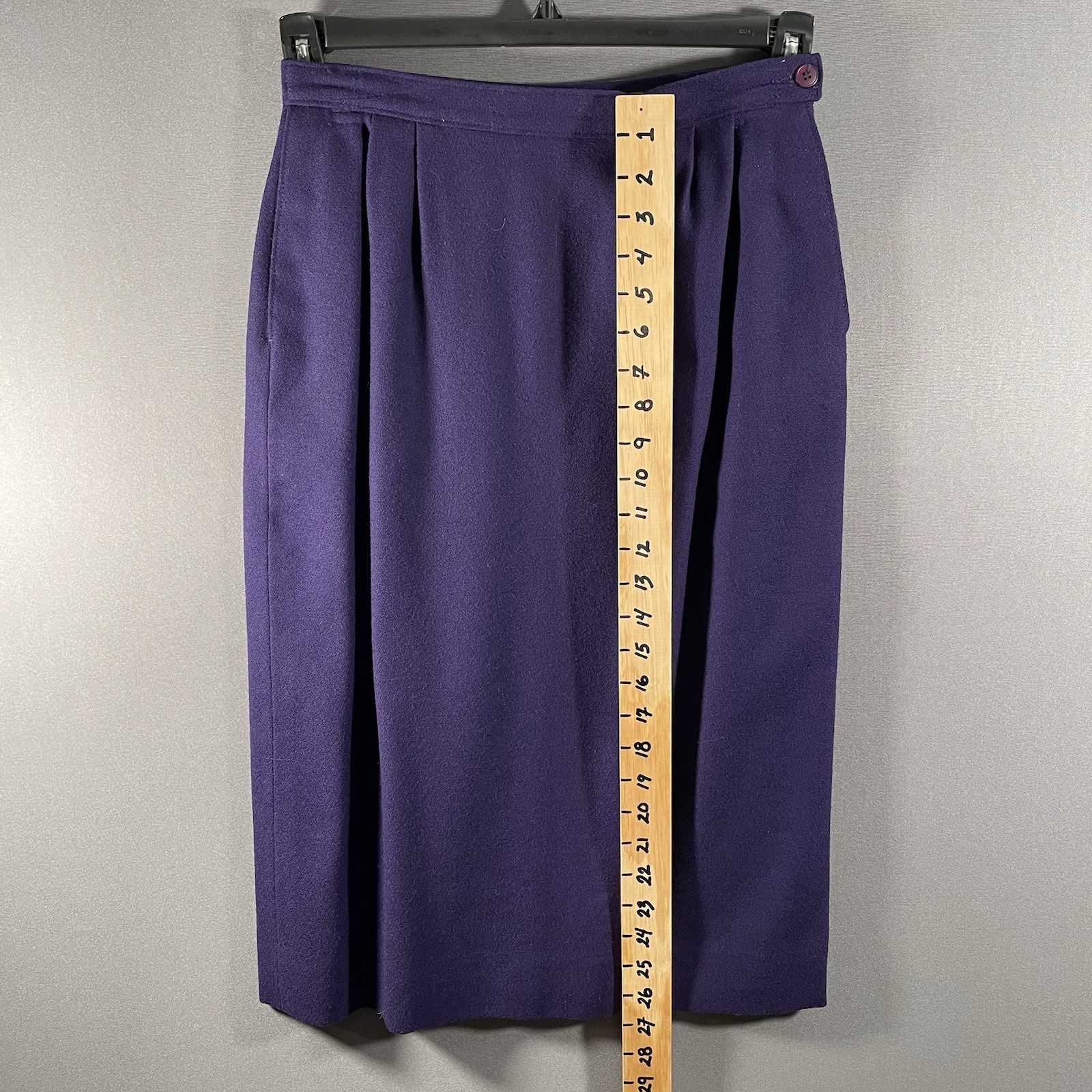 Vintage 1980’s Pendleton Wool Crepe Suit Skirt Blazer Purple USA Sz 8 *READ*